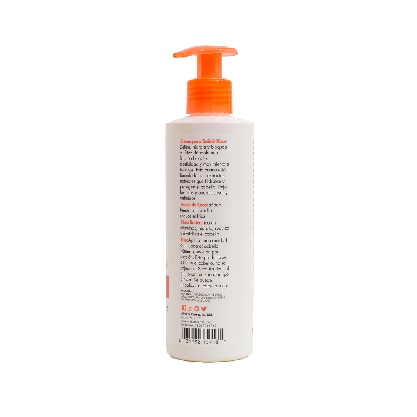 Mirta De Perales, Curls Defining Cream for Wavy, Curly & Coily Hair | Hydrating Curl Cream with Coconut Oil & Shea Butter | Defines, Smooths Beauty & Personal Care Mirta De Perales