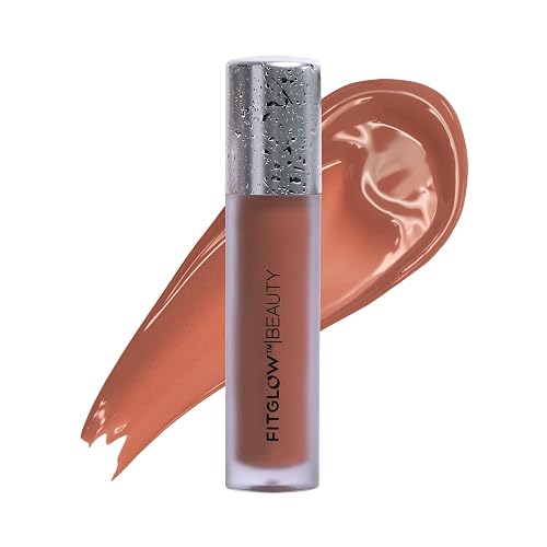 FITGLOW Beauty Lip Colour Serum | Hydrating Lip Gloss | Plumping Anti-Aging Lip Treatment | Natural Shine with Pomegranate Sterols & Collagen | Beauty & Personal Care FITGLOW