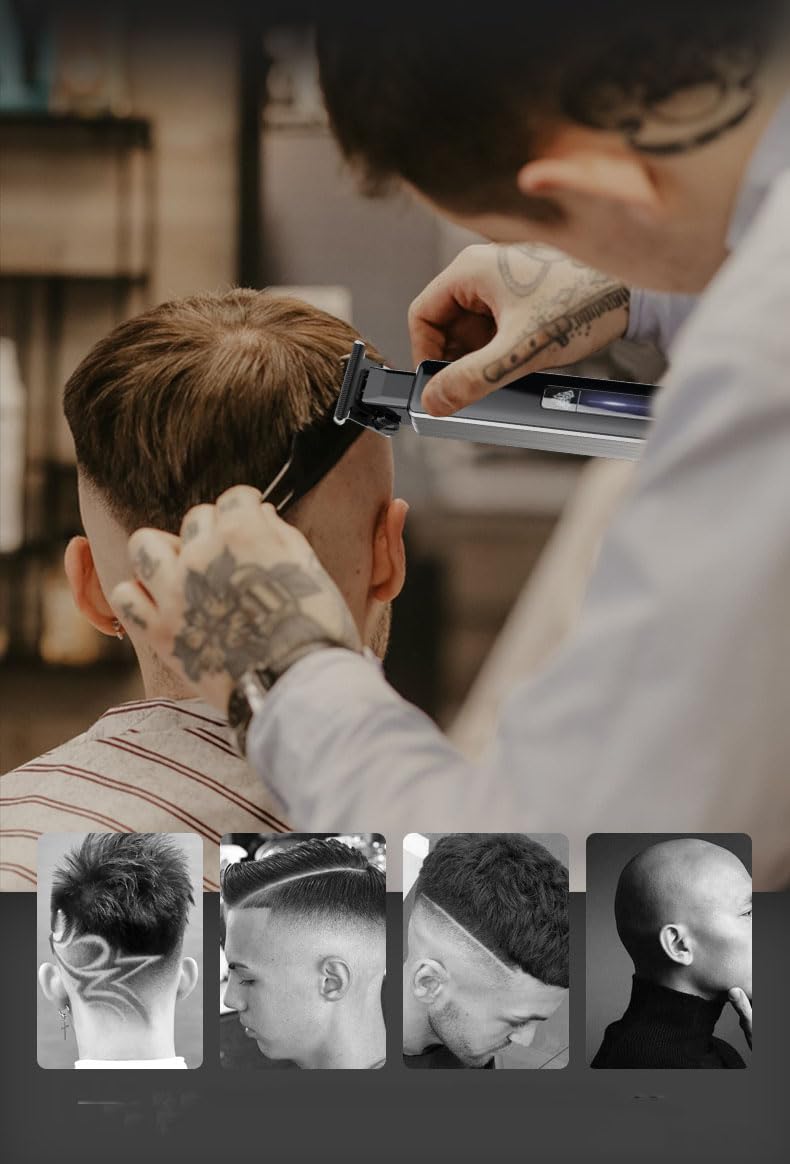 QDKVTNDJZ Hair Trimmer & Beard for Men Professional, Electric Razor Shavers for, T Blade Precision Edgers Liners, Barber Clippers for Cutting Mustache Beauty and Personal Care QDKVTNDJZ