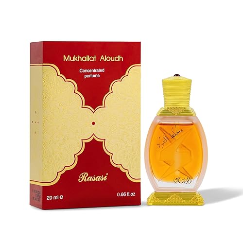 RASASI Mukhallat Al Oudh Unisex - Concentrated Perfume Oil 20 ML (0.67 oz) |Main Accord with Patchouli & Praline| Elegant bottle Perfumes Beauty & Personal Care RASASI
