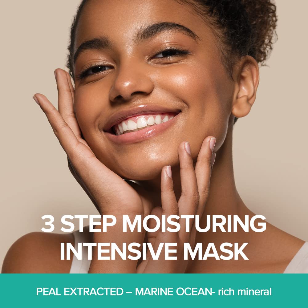 JMsolution Marine Luminous Pearl 3 Step Moisture Mask Plus (10 Sets) | Essence + Sheet Mask + Cream | Hydrating & Radiance Korean Skincare Set | Beauty & Personal Care JMsolution