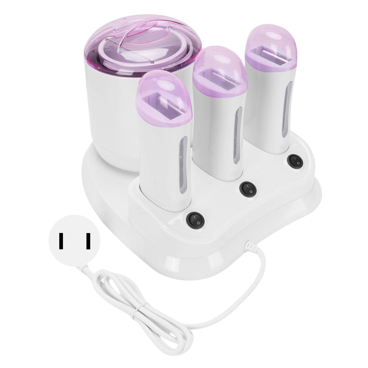 FILFEEL Roll Wax Machine, 220W 3 in 1 Wax Heater with Adjustable Temperature Knob and Transparent Lid, Removable Inner Pot for Home and Professional Beauty and Personal Care FILFEEL