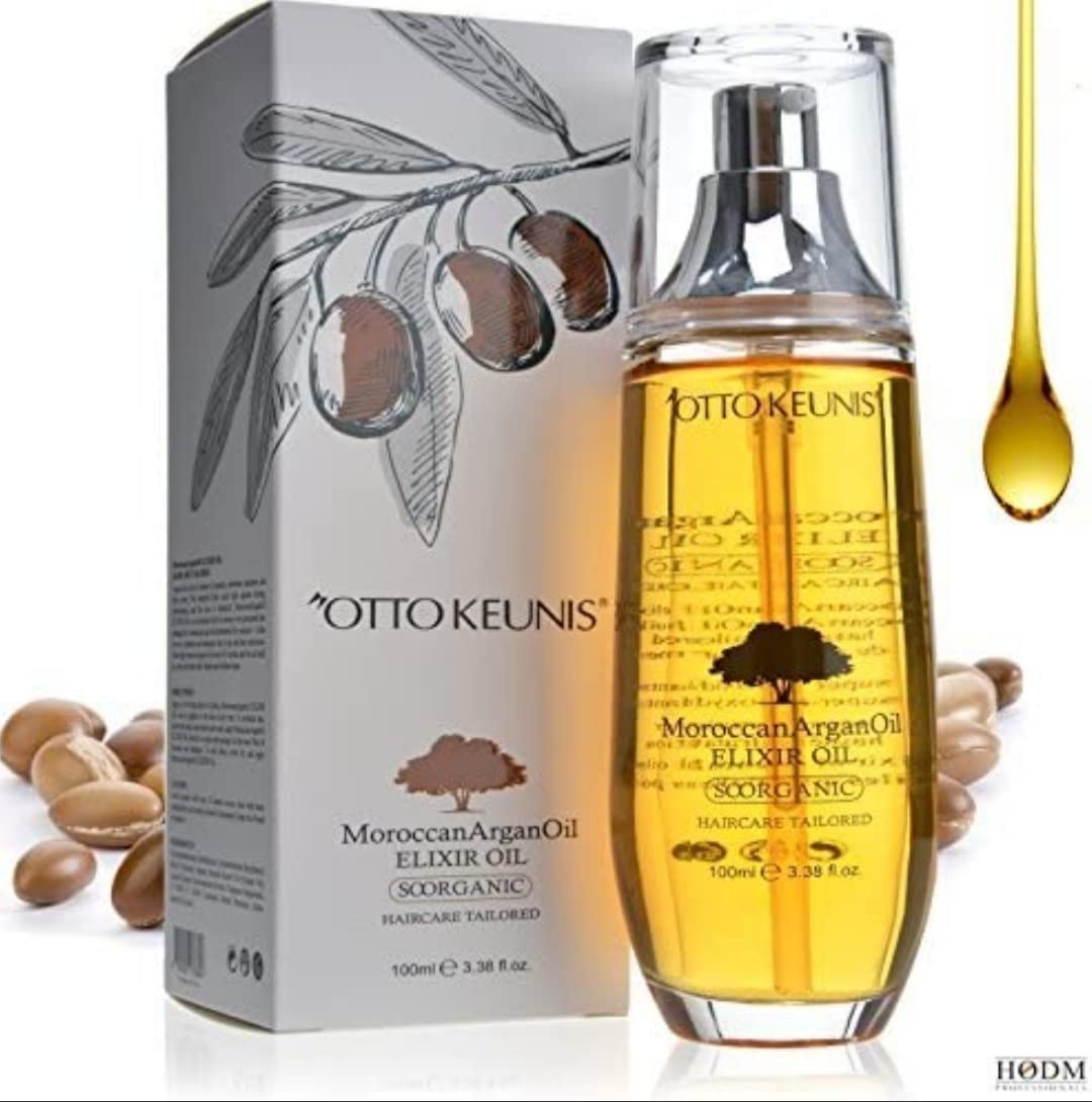 Otto Keunis Moroccan Argan Oil Elixir Oil Haircare Tailored-super Antioxydant-top Moisturizer 100ml. Beauty & Personal Care OTTO KEUNIS