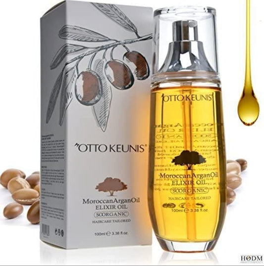 Otto Keunis Moroccan Argan Oil Elixir Oil Haircare Tailored-super Antioxydant-top Moisturizer 100ml. Beauty & Personal Care OTTO KEUNIS
