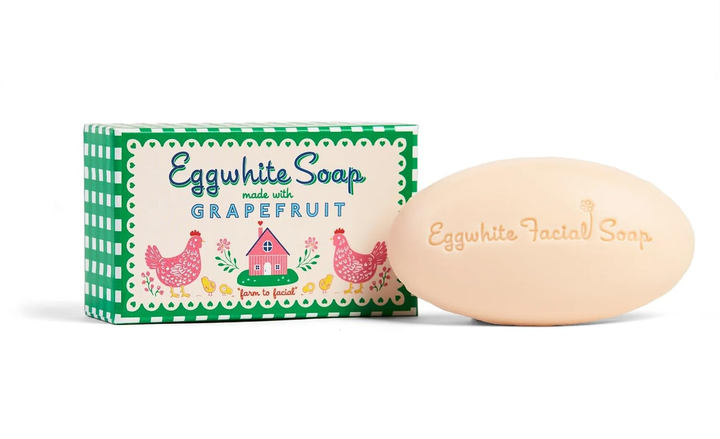 Kalastyle EGGWHITE & GRAPEFRUIT Facial Soap | Removes Makeup | Tightens Pores | Softens Skin | 1.76 ounces / 50 grams Beauty & Personal Care Kalastyle