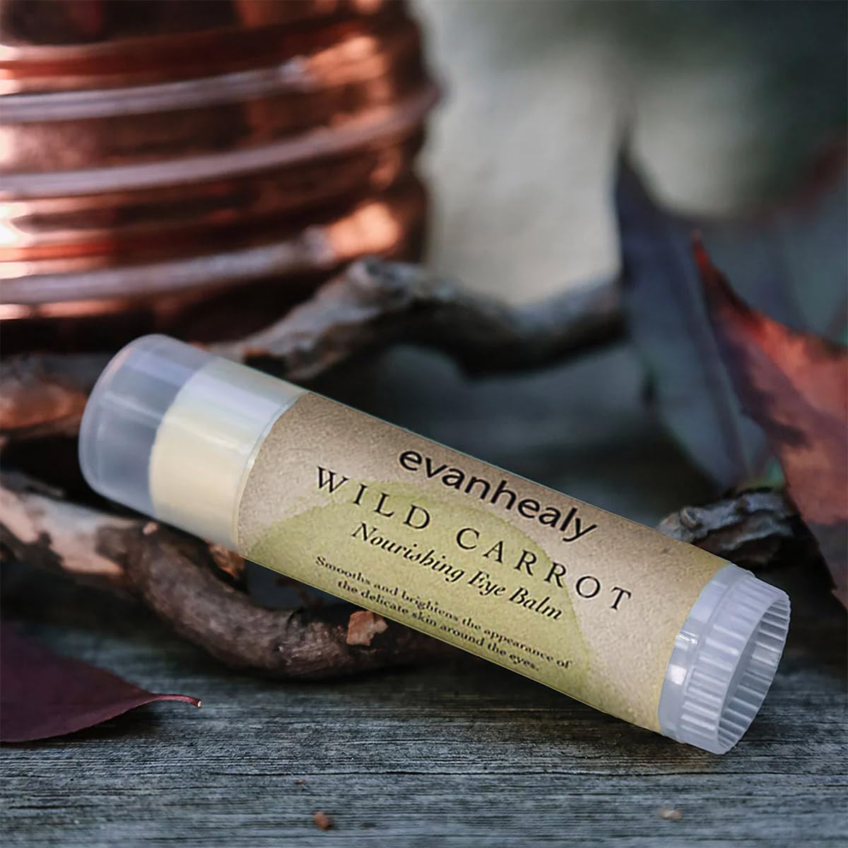 evanhealy Wild Carrot Immortelle Eye Balm | Organic Travel Moisturizer Stick | Hydrating Balm to Brighten Skin Around Eyes, Face, & Body | On the Go Beauty & Personal Care evanhealy