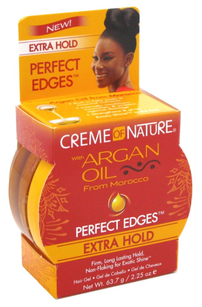 Creme Of Nature Argan Oil Perfect Edges Extra Hold 2.25 Ounce (66ml) (6 Pack) Beauty & Personal Care Creme of Nature