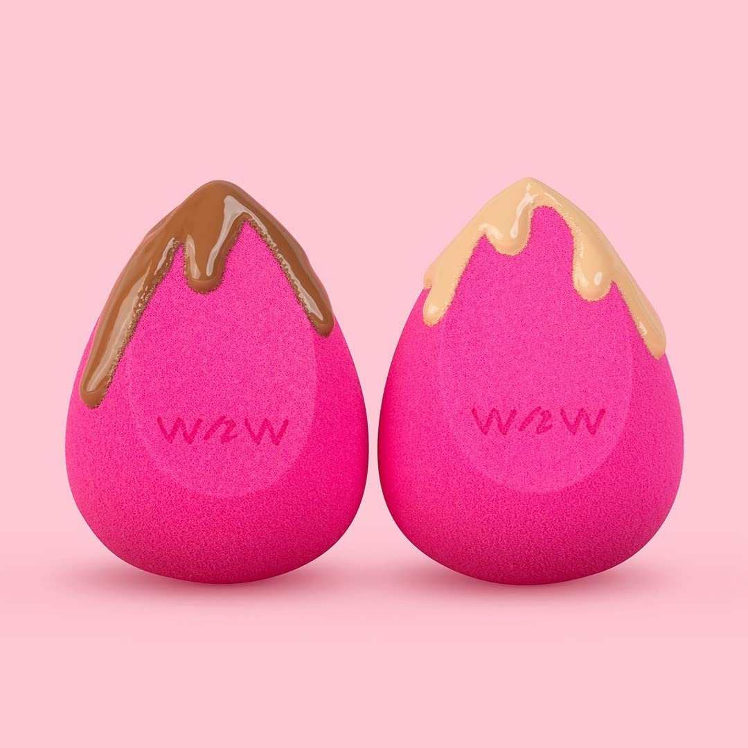 wet n wild Double Tap Makeup Sponge Set, Foundation Blending Beauty Sponge Flawless for Liquid, Cream, and Powder Dry and Wet Blender Make Up Use Beauty & Personal Care wet n wild