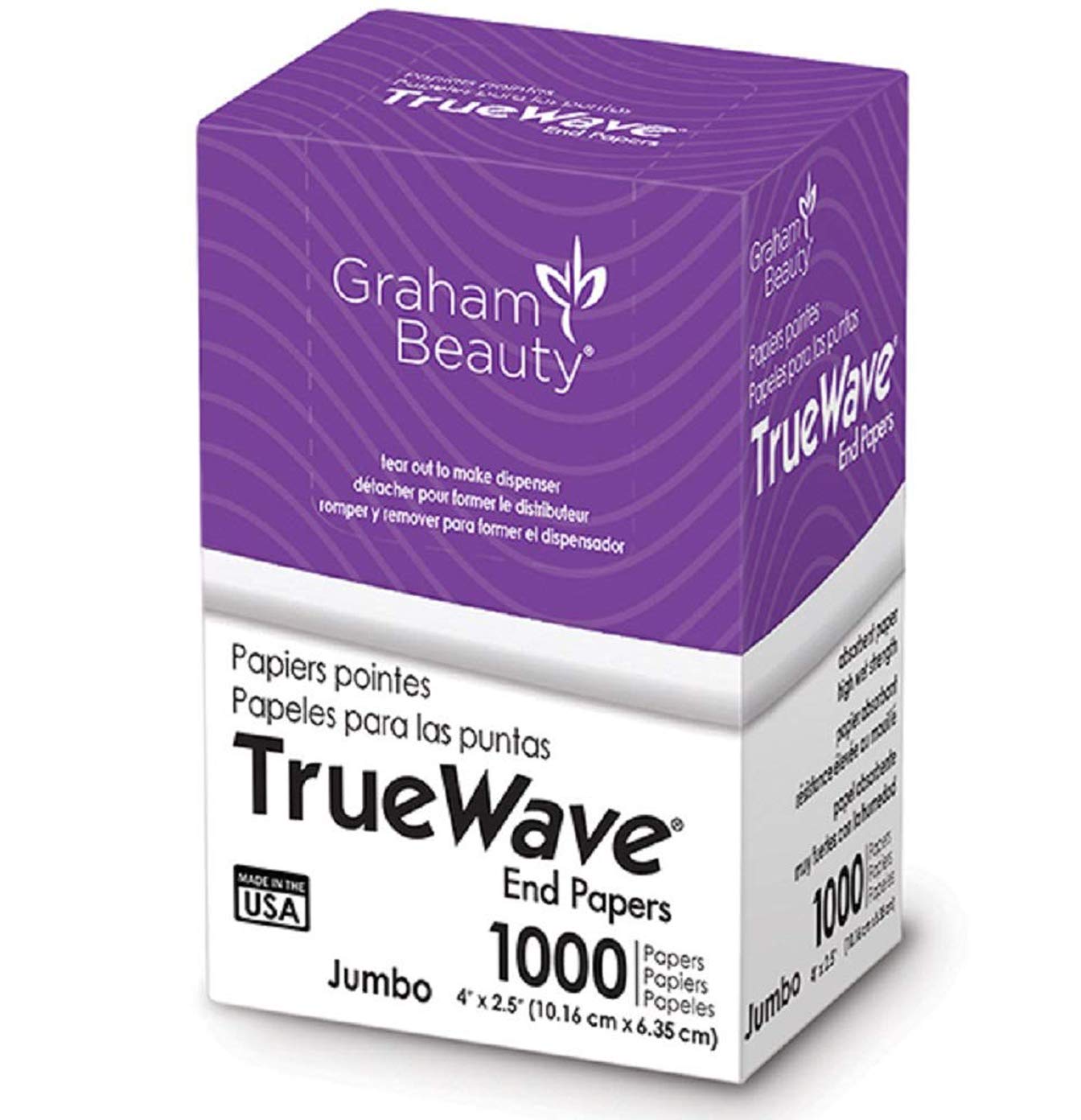 Graham Beauty Salon Truewave Jumbo End Paper 1000 Pack - HC-26067 Beauty & Personal Care Graham