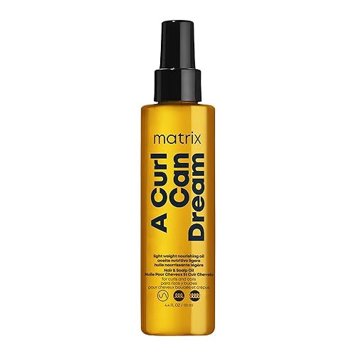 Matrix A Curl Can Dream Light-Weight Hair and Scalp Oil For Curly & Coily Hair - Controls Frizz, With Manuka Honey Extract, Silicone-Free, 4.4 Fl Oz Beauty & Personal Care MATRIX
