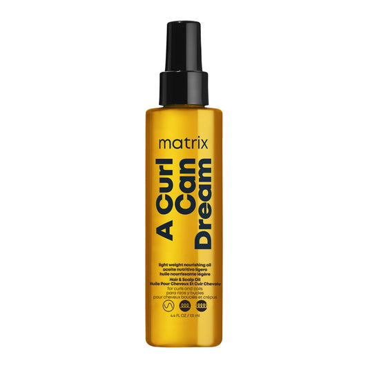 Matrix A Curl Can Dream Light-Weight Hair and Scalp Oil For Curly & Coily Hair - Controls Frizz, With Manuka Honey Extract, Silicone-Free, 4.4 Fl Oz Beauty & Personal Care MATRIX