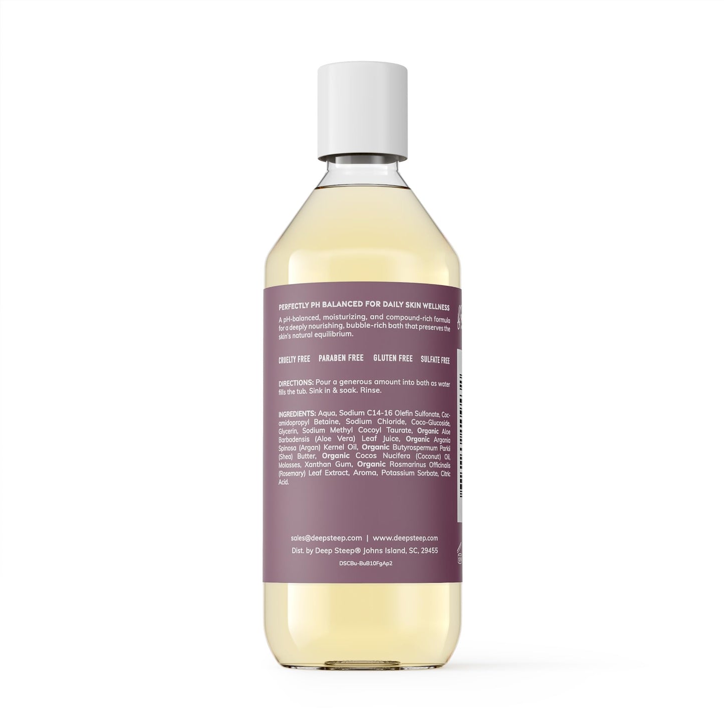 Deep Steep Bubble Bath, Fig Apricot, 10 oz - Soothing Soak with Shea Butter, Argan Oil, Aloe Vera & Coconut Oil - Vegan, Sulfate-Free, PH-Balanced Beauty and Personal Care Deep Steep