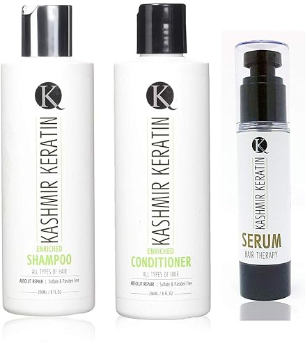 8oz Keratin Hair Care Set (8 oz Shamp/Cond/1.69 oz Serum)) Beauty & Personal Care Kashmir Hair Systems