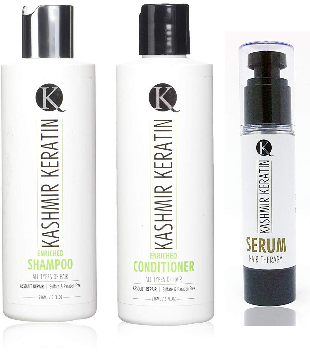 8oz Keratin Hair Care Set (8 oz Shamp/Cond/1.69 oz Serum)) Beauty & Personal Care Kashmir Hair Systems
