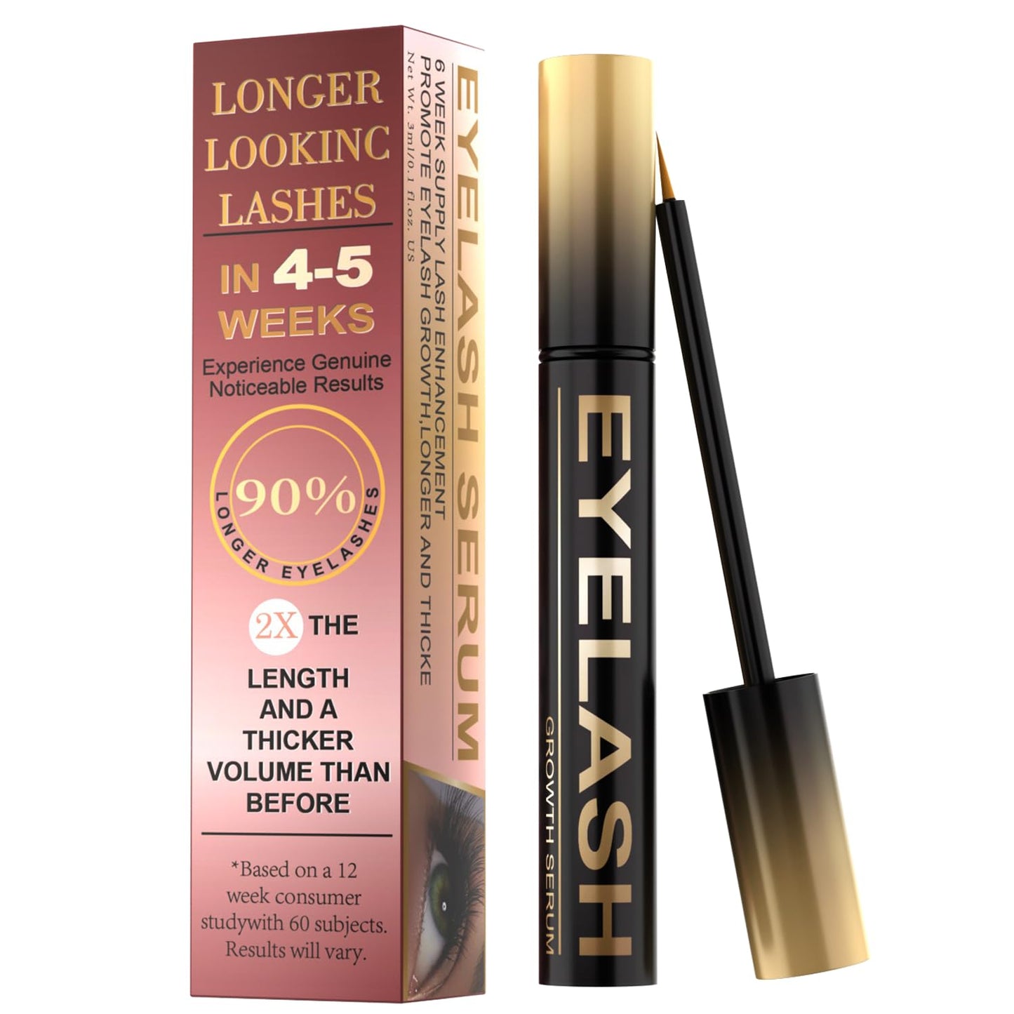 Lash Serum for Eyelash Growth, Premium Lash Enhancing Serum with Advanced Formula Volumizing Longer Fuller and Thicker Looking Lashes, Eyelash Growth Beauty & Personal Care Tistees