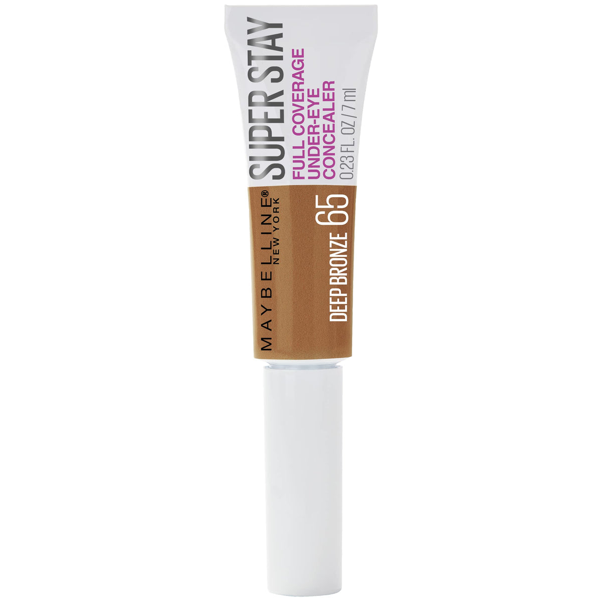 Maybelline New York Super Stay Super Stay Full Coverage, Under-eye Concealer Liquid Makeup For Up To 24H Wear, With Paddle Applicator, Deep Bronze