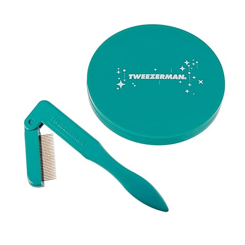 Tweezerman Majestic Turquoise iLashcomb and Mirror Set Beauty & Personal Care Tweezerman