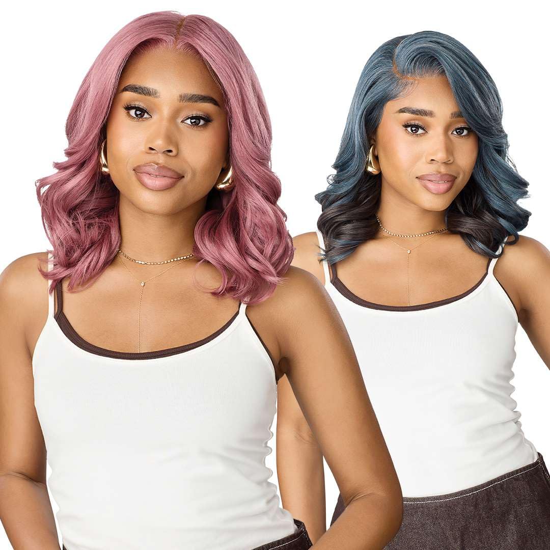 Outre Lace Front Wig - Perfect Hair Line 13X6 Lace Frontal - OnVybes - OnVybe 16 (OFF BLACK 1B)