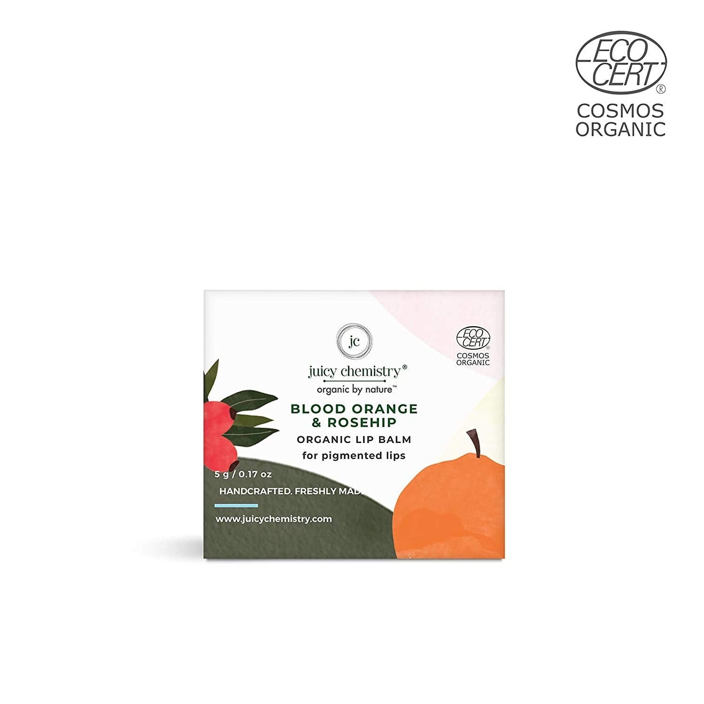Dharma Juicy Chemistry Blood Orange & Rosehip Organic Lip Balm For PiGmented & Chapped Lips, 5 Gm Beauty and Personal Care Dharma
