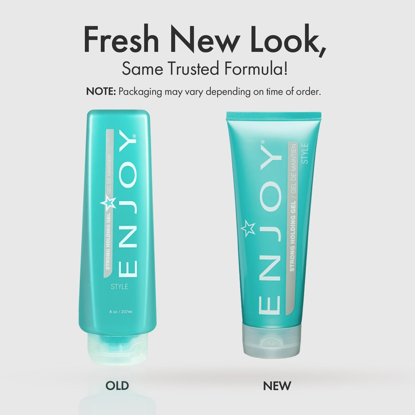Enjoy Strong Holding Gel, Versatile, Alcohol Free Styling with Medium to Strong Hold & Volume Boost (8 oz) Beauty & Personal Care Enjoy
