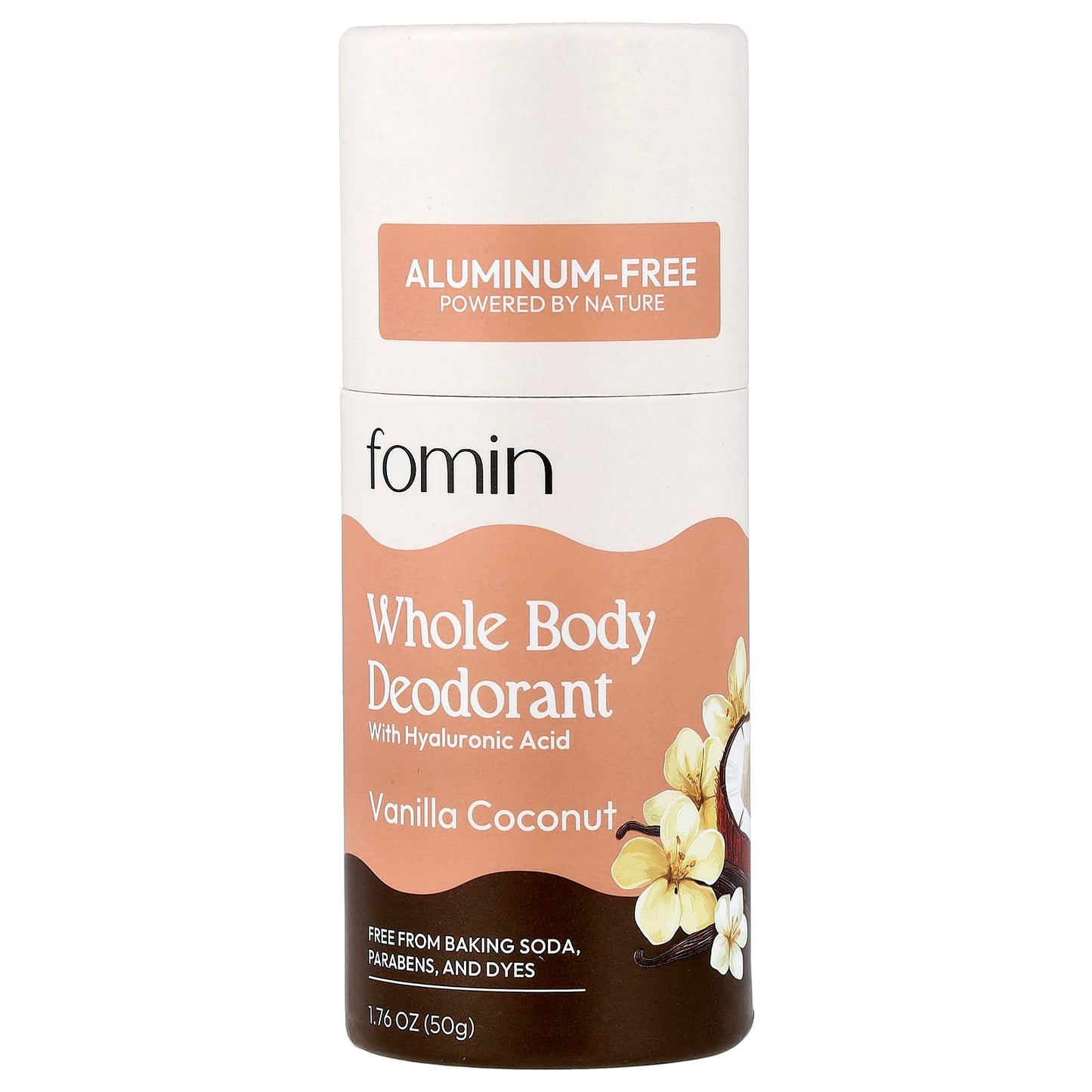 fomin Whole Body Deodorant, Aluminum-Free, Vanilla Coconut, 1.76 oz (50 g) Beauty and Personal Care FOMIN