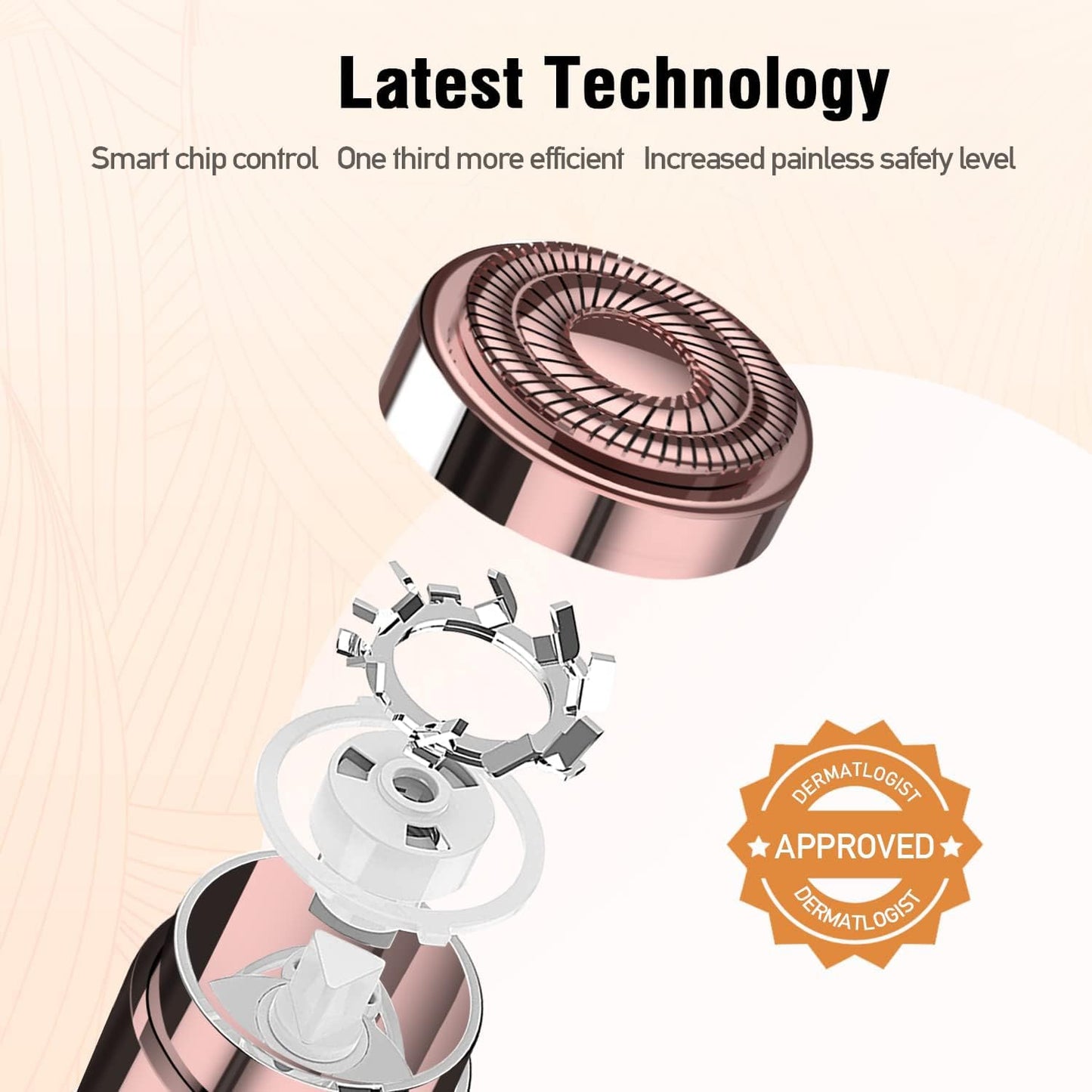 Facial Hair Removal for Women, Electric Painless Rechargeable Facial Hair Remover for Face, Lip, Chin with 2 Replacement Heads Beauty and Personal Care SEIHAI