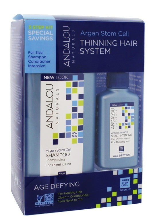 Andalou Naturals Age Defying Hair Thinning Treatment System, 3 Piece Kit Conditioner, Shampoo, 11.5 Ounce Beauty & Personal Care Andalou Naturals