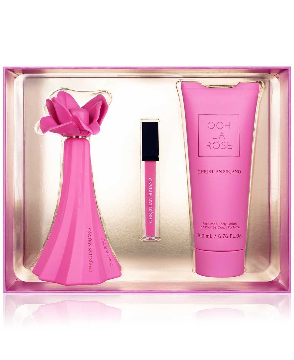 Ooh La Rose By Christian Siriano, 3 Piece Gift Set For Women Beauty & Personal Care Christian Siriano