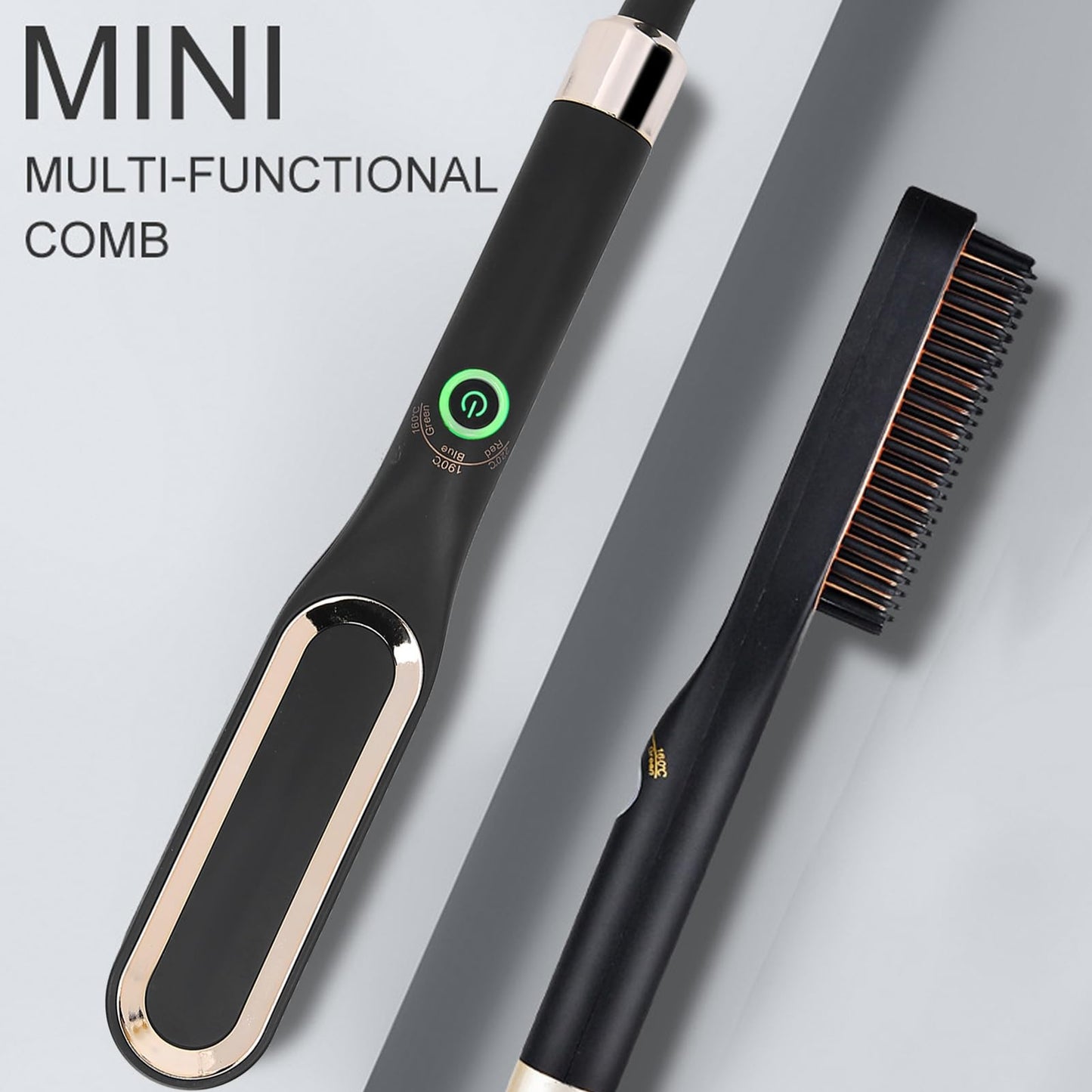 Electric Beard Straightening Comb, Multifunctional Beard Straightener Brush for Men 100?240V Grooming Gifts for Men (US Plug) Beauty and Personal Care SASKATE