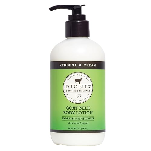 Dionis Goat Milk Lotion - Moisturizing Body Lotion for Dry Skin, Sensitive Skin Safe, Lightweight Non-Greasy Formula, Lotion Pump - Lemon Verbena Beauty & Personal Care Dionis