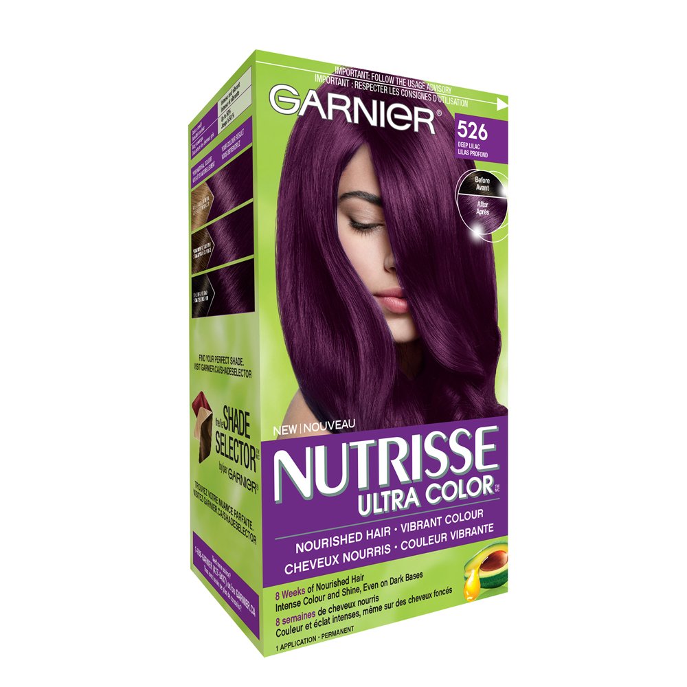 Garnier Nutrisse Nourishing Color Cream Hair Colour, Deep Lilac 526