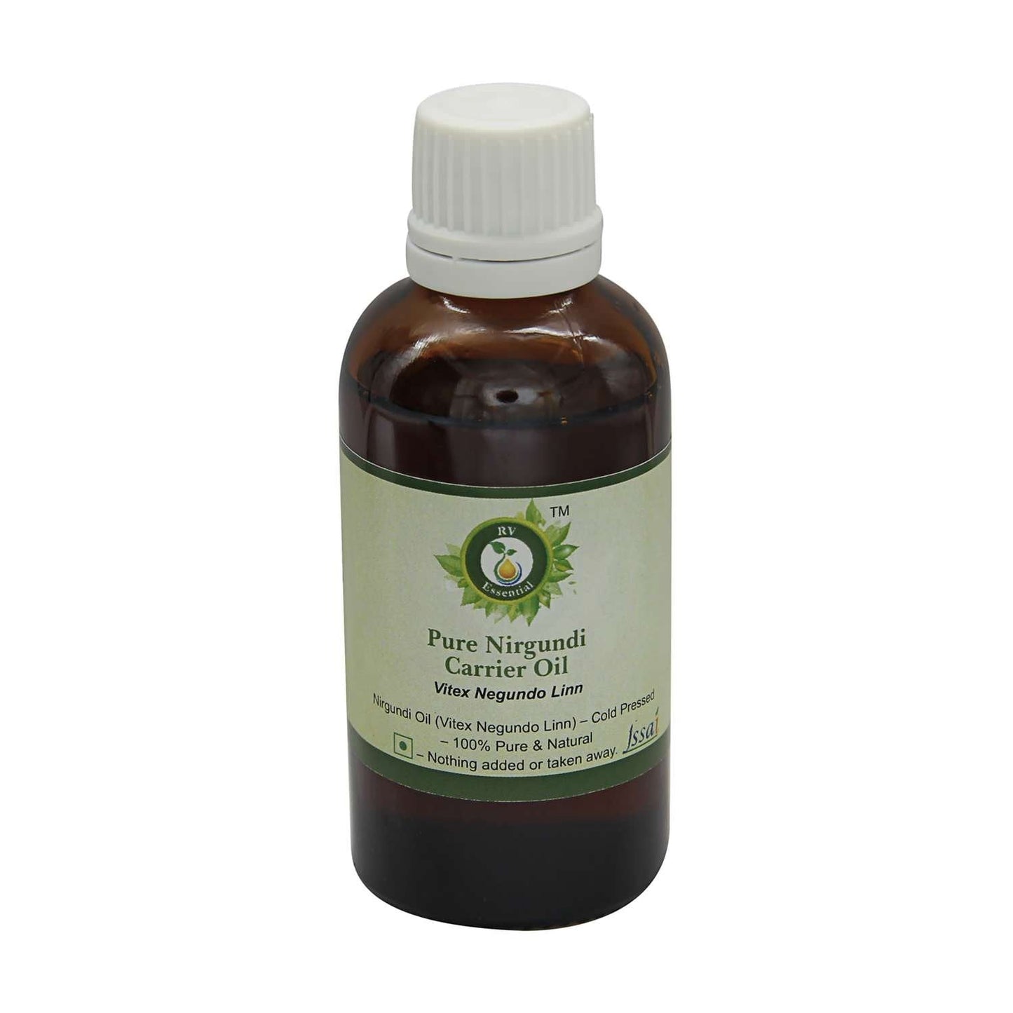 R V Essential Pure Nirgundi Carrier Oil 5ml (0.169oz)- Vitex Negundo Linn (100% Pure and Natural Cold Pressed) Beauty and Personal Care R V Essential