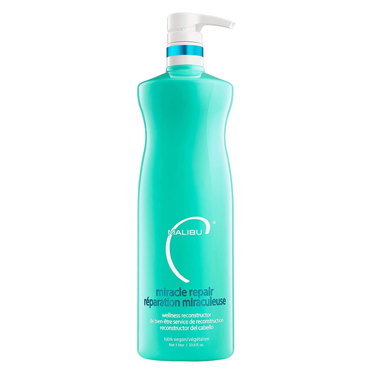 Malibu C Miracle Repair Hair Reconstructor - Nourishing Treatment for Weak, Damaged Strands - Flax Protein & Vitamin B5 for Moisture (33.8 oz) Beauty and Personal Care Malibu C Default Title