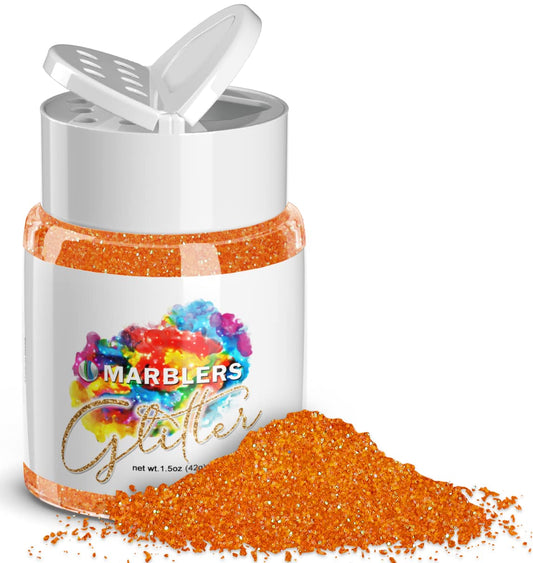 MARBLERS Holographic Glitter [Rainbow Orange] 1.5oz (42g) | Fine | Non-Toxic, Vegan, Cruelty-Free | Face, Body, Eyeshadow, Hair, Festival, Party Beauty & Personal Care MARBLERS