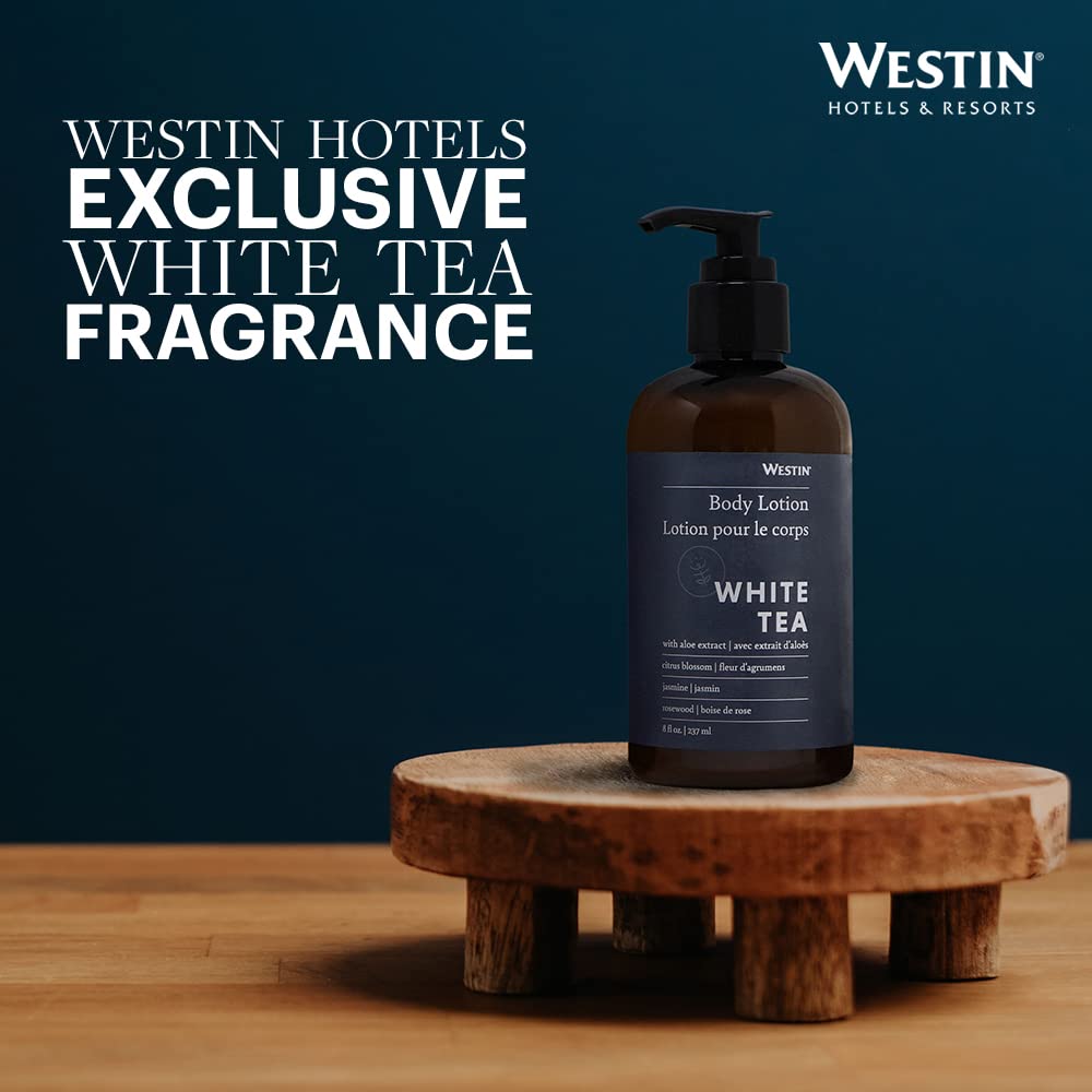 Westin White Tea Aloe Body Lotion | Hotel Spa Cream | Daily Hydration | Hand Lotion Pump | 8 oz Signature Scent Skin Moisturizer Beauty & Personal Care Westin
