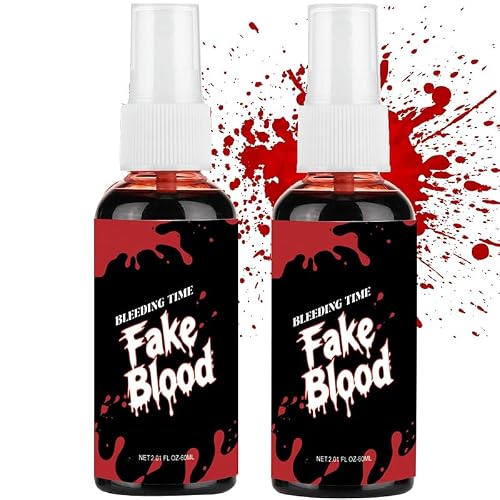 2pack Halloween Fake Blood ,Special Effects SFX Makeup Set for Zombie Vampire Monster Cosplay Beauty & Personal Care zhaoan