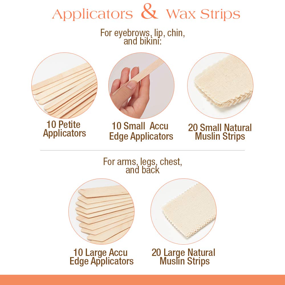 GiGi Waxing Starter Kit - At-Home Hair Removal Kit for Face & Body, Soft Wax Warmer, Pre & Post Waxing Care Beauty and Personal Care GIGI