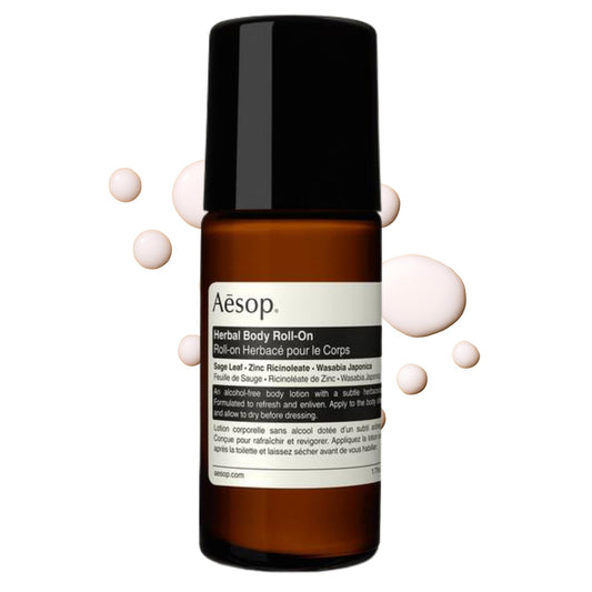 Aesop Aluminum Free Herbal Deodorant Roll On for Women & Men - Sage Leaf & Zinc Reduces Odor & Bacteria, Witch Hazel Soothes Skin - Alcohol-Free Beauty and Personal Care Aesop
