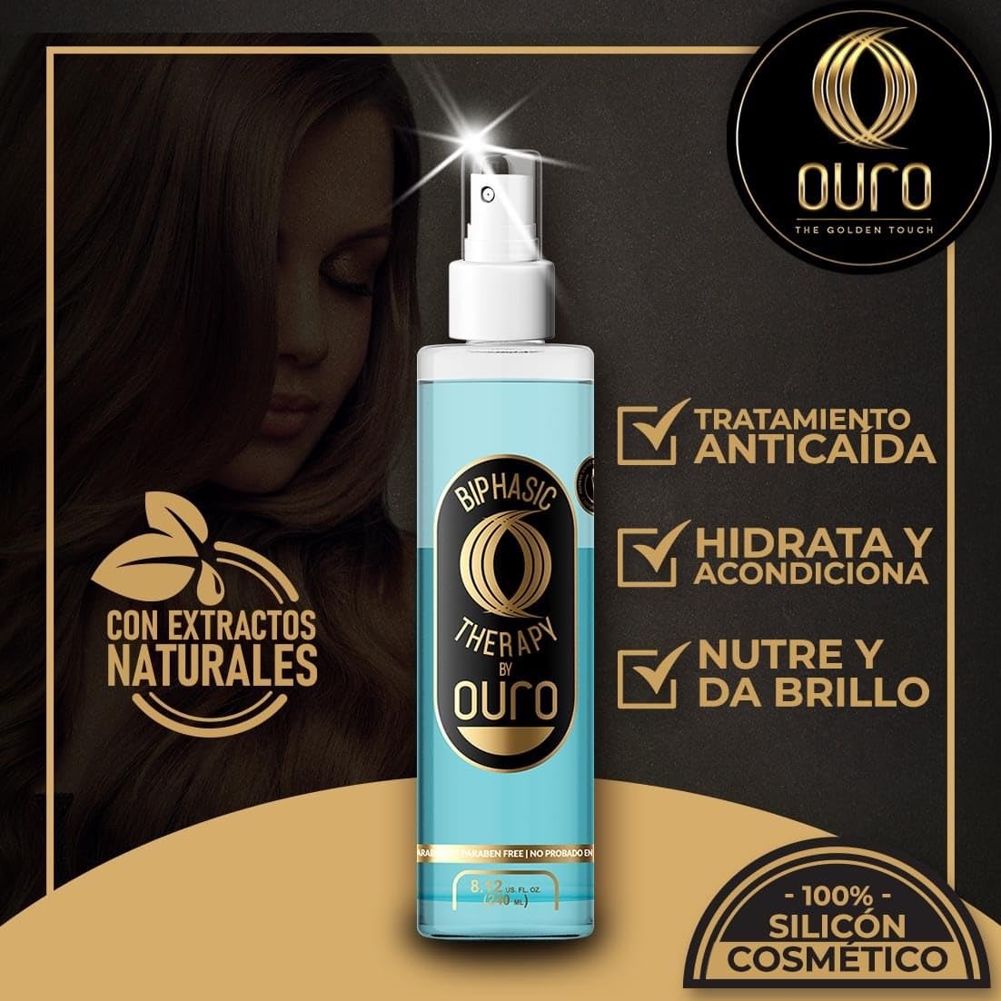OURO Biphasic Therapy Hair System 8.12 oz Beauty & Personal Care OURO