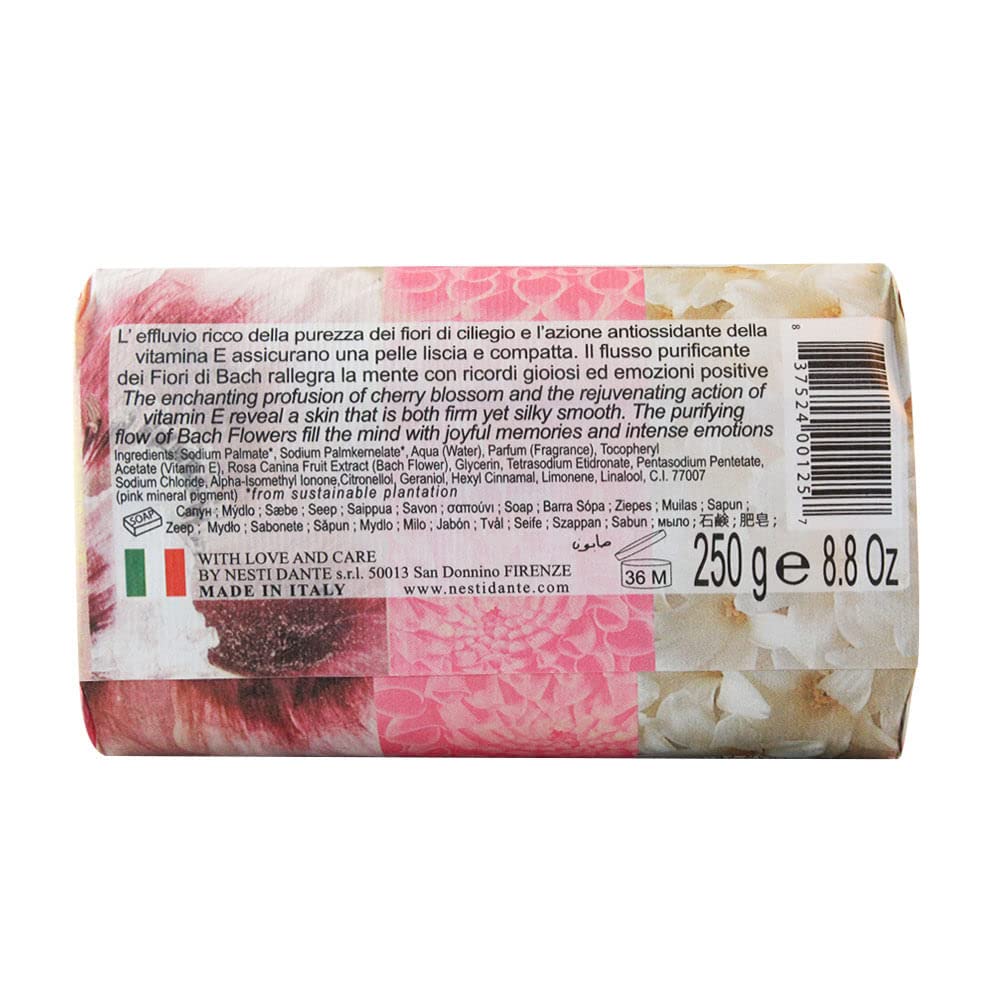 Nesti Dante Philosophia Natural Soap, Lift/Cherry Blossom/Osmanthus and Geranium With Bach Flowers and Vitamin E, 8.8 Ounce Beauty & Personal Care Nesti Dante