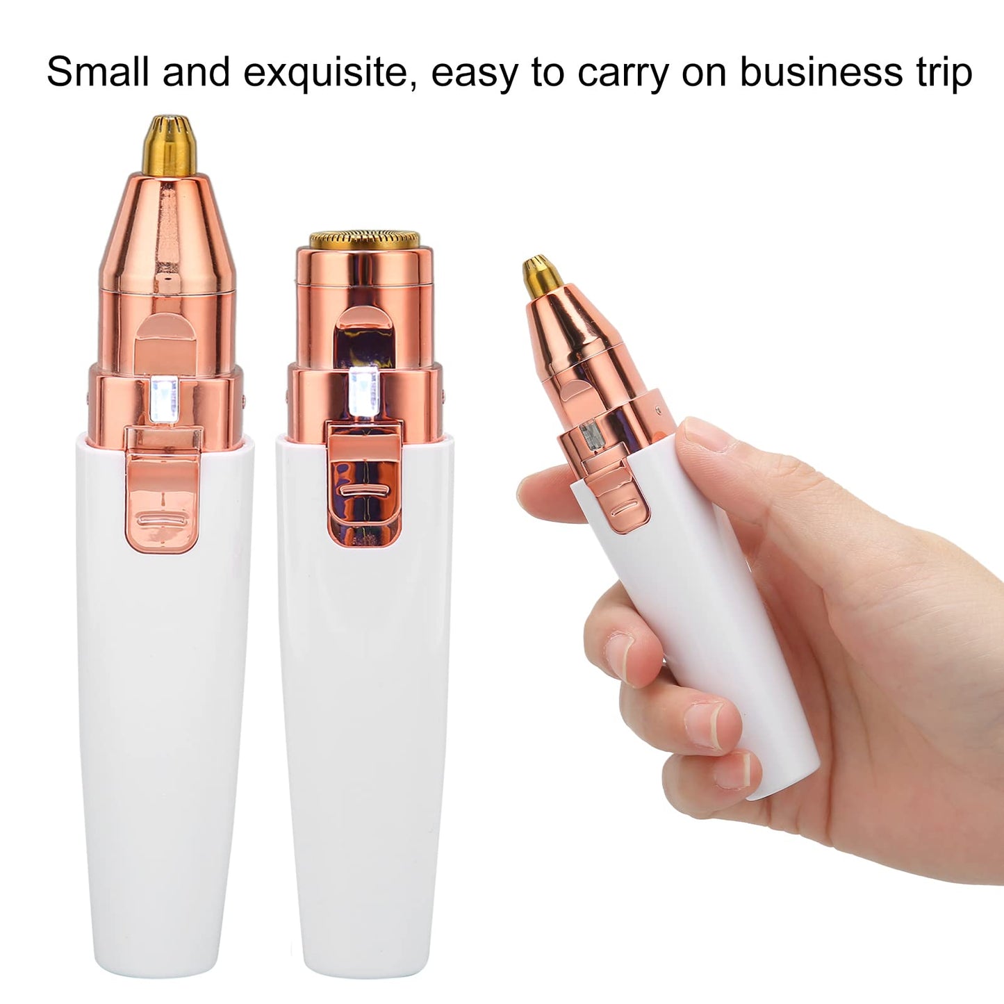 Hair Remover for Women,Rechargeable Eyebrow Trimmer & Hair Remover 2 IN 1 Eyebrow and Painless Hair Remover Eyebrow Lips Body Hair Removal for Women Beauty and Personal Care ZJchao