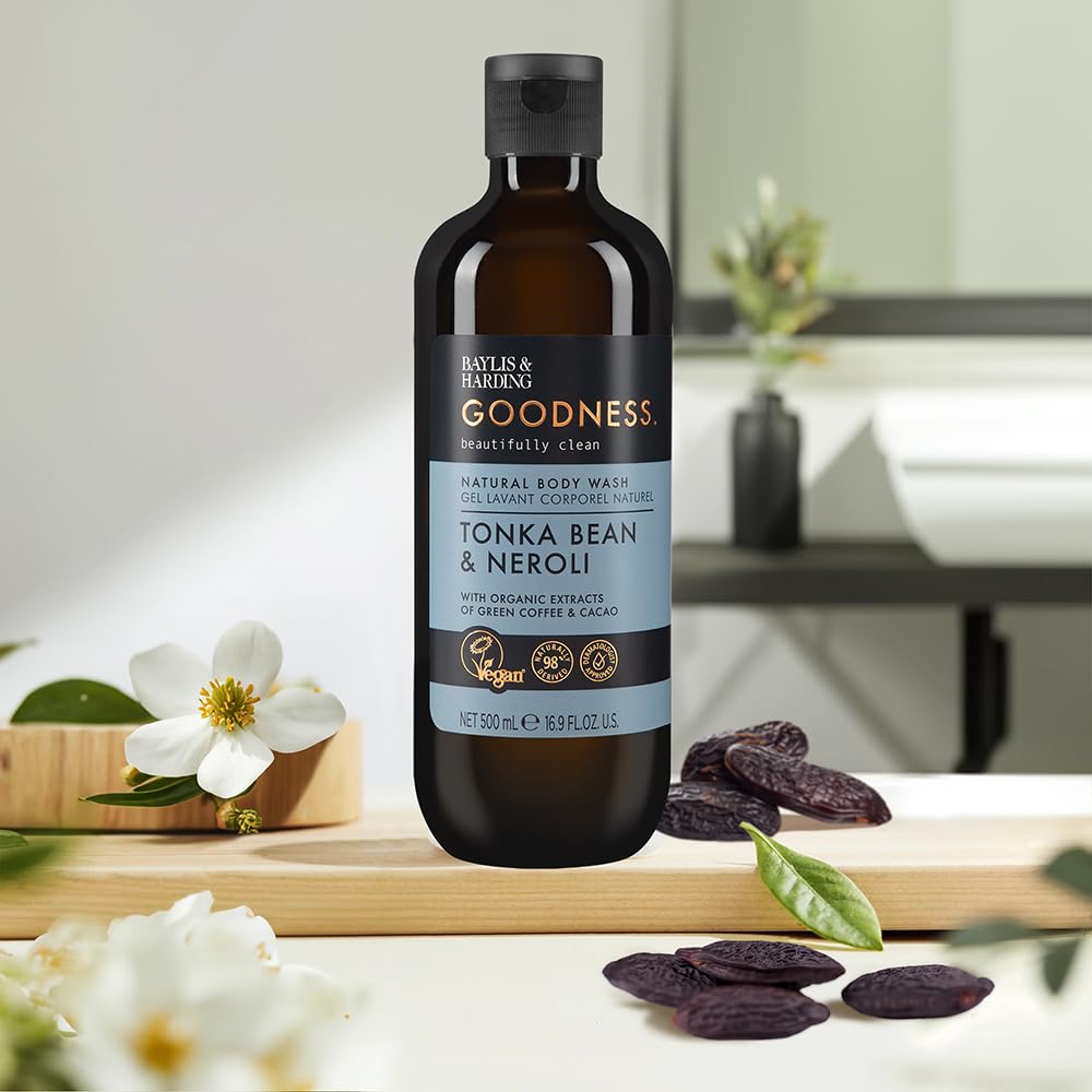 Baylis & Harding Liquid Body Wash Soap, Goodness, Tonka Bean & Neroli, 16.9oz/500ml Beauty & Personal Care Baylis & Harding