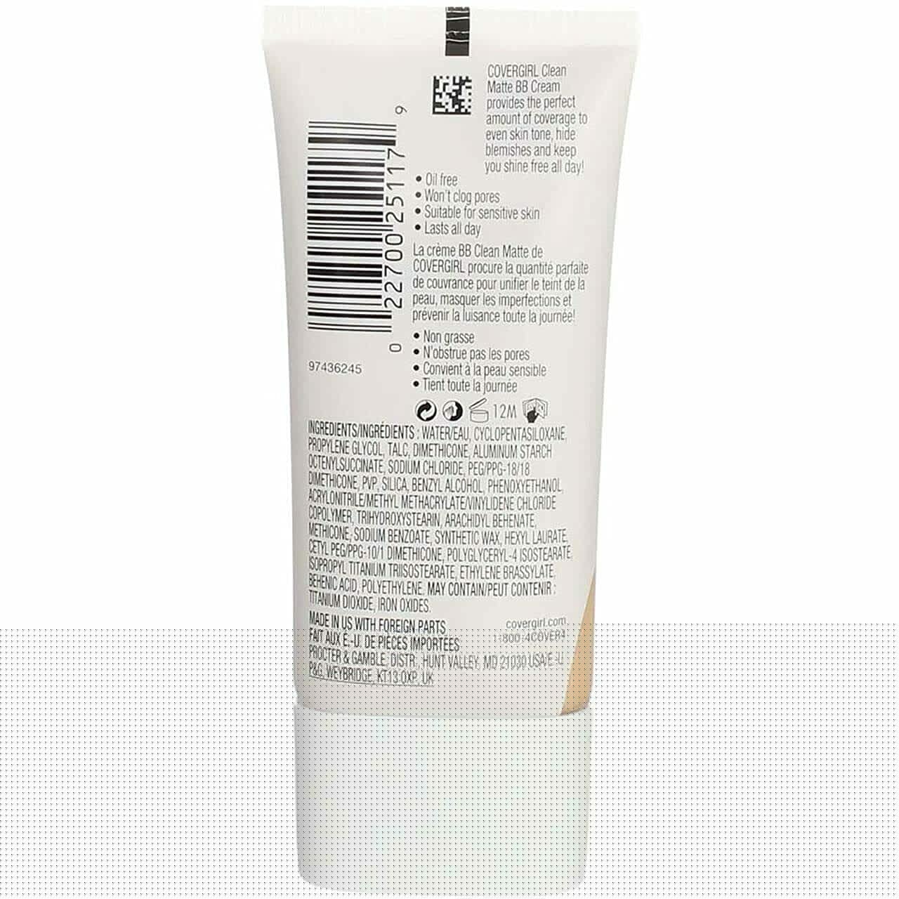 COVERGIRL Oil-Free Matte Cream Foundation, Fair, 1 oz Beauty & Personal Care COVERGIRL