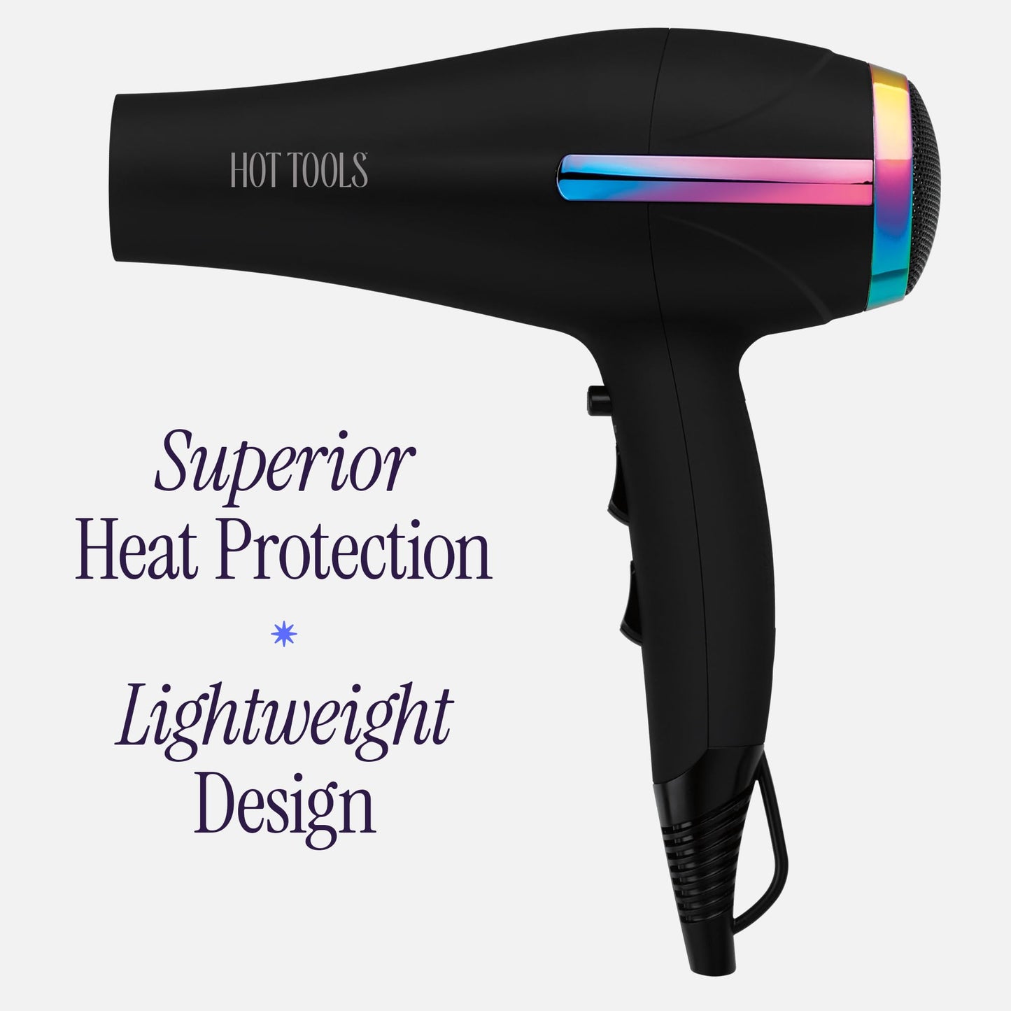 HOT TOOLS Professional Ceramic Rainbow Hair Dryer - Fast Drying Blow Dryer with Quiet Operation and Ion Technology for Long-Lasting and Shinier Hair Beauty & Personal Care HOT TOOLS