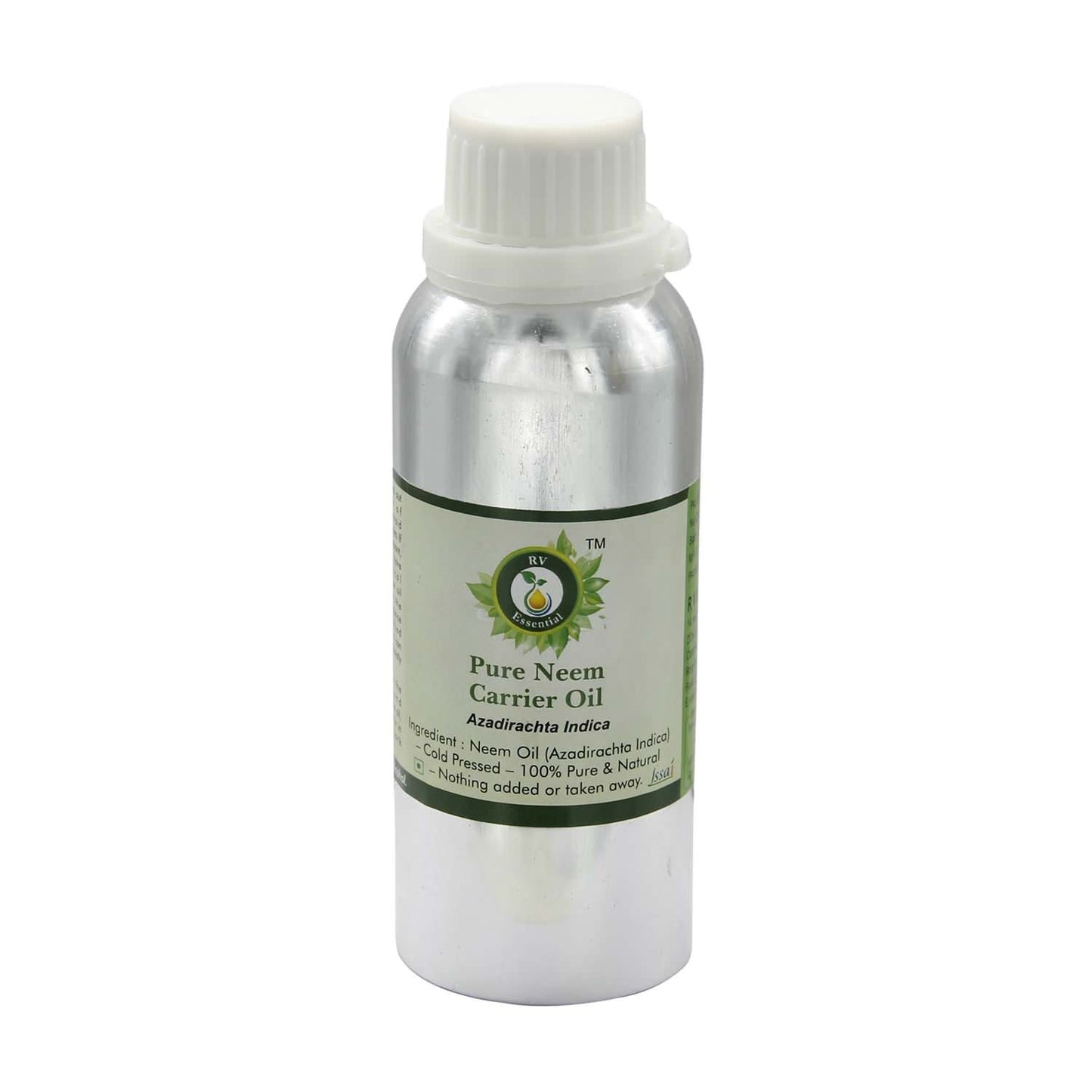 R V Essential Pure Neem Carrier Oil 1250ml (42oz)- Azadirachta Indica (100% Pure and Natural Cold Pressed) Beauty and Personal Care R V Essential