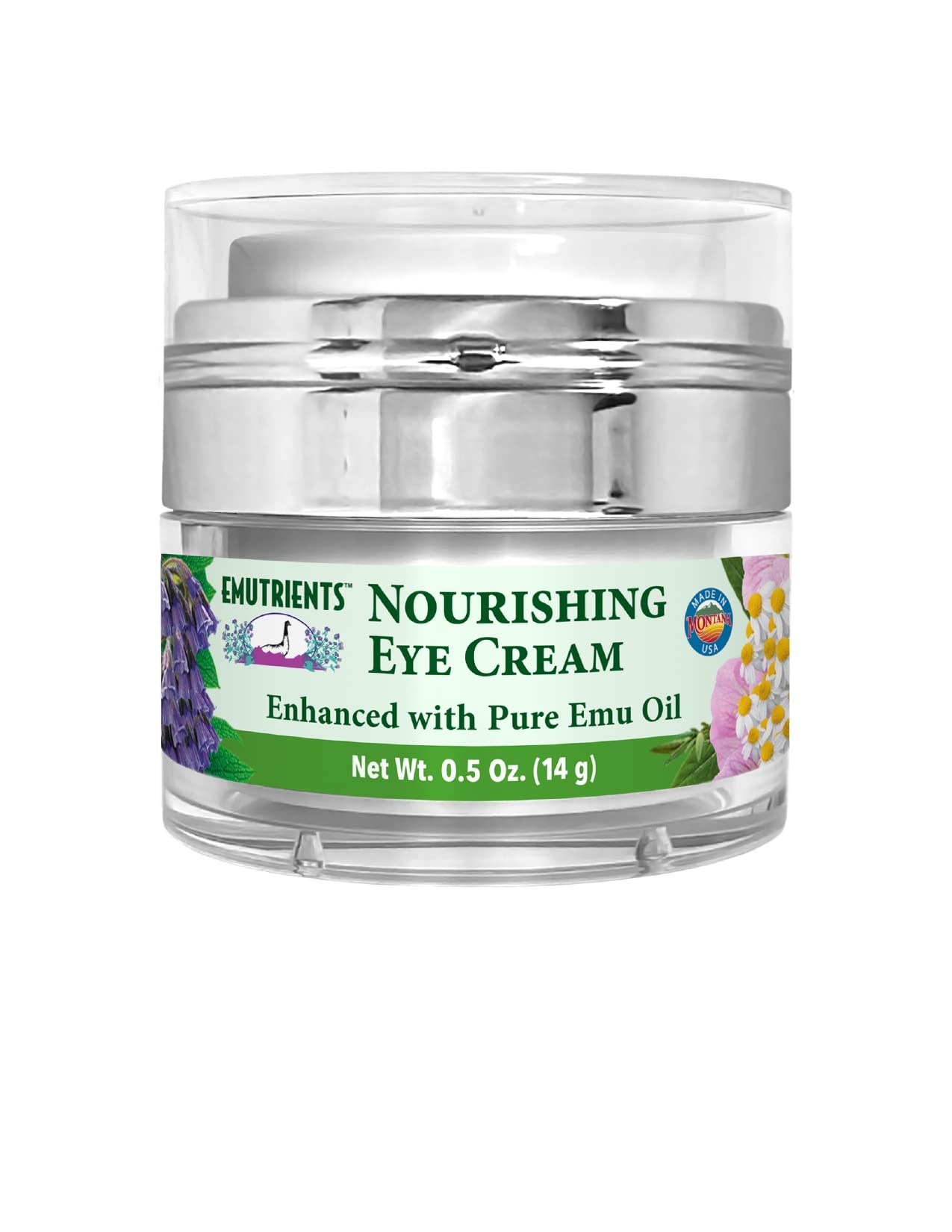 Montana Emu Ranch - Nourishing Eye Cream 0.5 Ounce - Enhanced with Pure Emu Oil Beauty & Personal Care Montana Emu Ranch