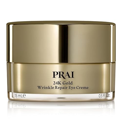 PRAI Beauty 24K Gold Wrinkle Repair Eye Creme - Anti-Aging and Anti-Wrinkle Eye Cream - Infused with Hyaluronic Acid and Real 24K Gold, 0.5 Oz Beauty & Personal Care PRAI