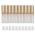 10 pcs Empty Lip Gloss Tubes, Transparent and Glod Plastic Lip Gloss Tube Containers DIY Lipstick Balm Travel Makeup Transparent Bottle With Matte Beauty & Personal Care Rotekt1740