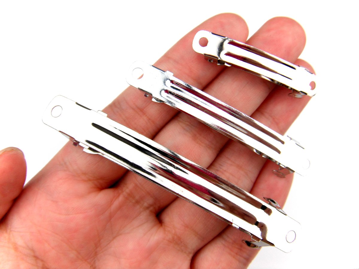 DIY Hair Clip Kit: 15pcs Assorted Size French Style Barrette Hair Clip 40mm 60mm 80mm Beauty & Personal Care ALL in ONE
