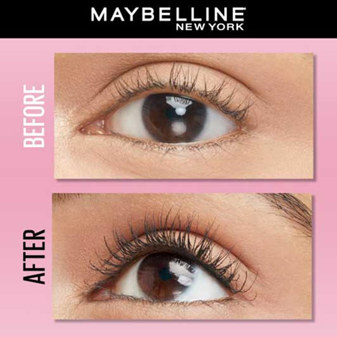 Maybelline Volum Express Hypercurl Plain Black Wash off easily Mascara
